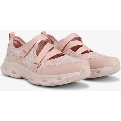 Ryka Activfoam Mary Jane Walking Sneakers Cameo Blush Leopard Fabric 7.0 M Arch Support, Lightweight Ryka Activfoam Mary Jane Walking Sneakers Cameo Blush Leopard Fabric 7.0 M Arch Support, Lightweight