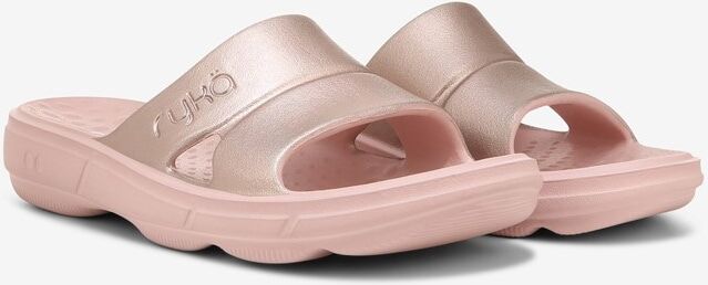 Ryka Restore Recovery Slide Sandals Rose Gold 10.0 M Slip On