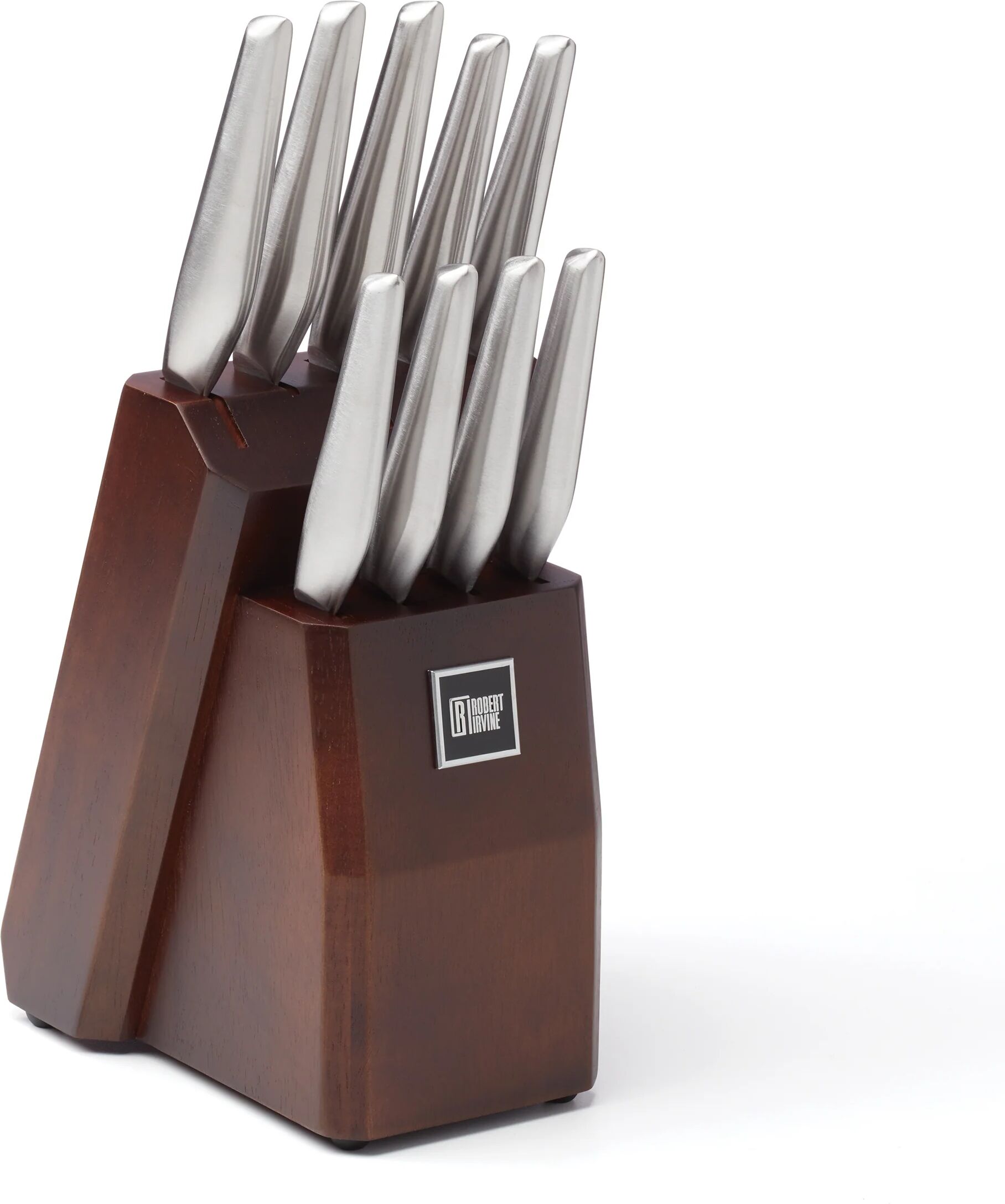 Cambridge Robert Irvine 10-Piece Cutlery Block Set, Silver