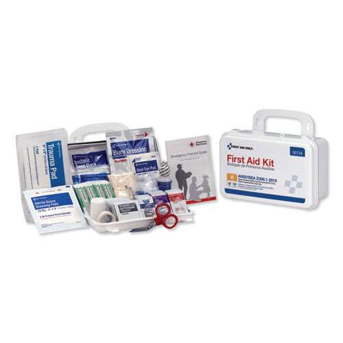 First Aid Only� Ansi Class A 10 Person First Aid Kit, 71 Pieces, Plastic Case