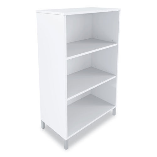 Union & Scale� Essentials Laminate Bookcase, Three-shelf, 28 X 15 X 45.6, White