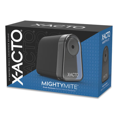 X-ACTO� Model 19501 Mighty Mite Home Office Electric Pencil Sharpener, Ac-powered, 3.5 X 5.5 X 4.5, Black/gray/smoke