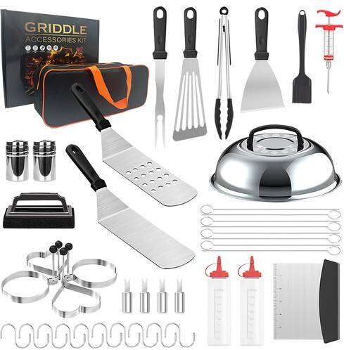 Maodeng 42Pcs Griddle Accessories Kit Flat Top Grilling Tools Set with Carry Bag