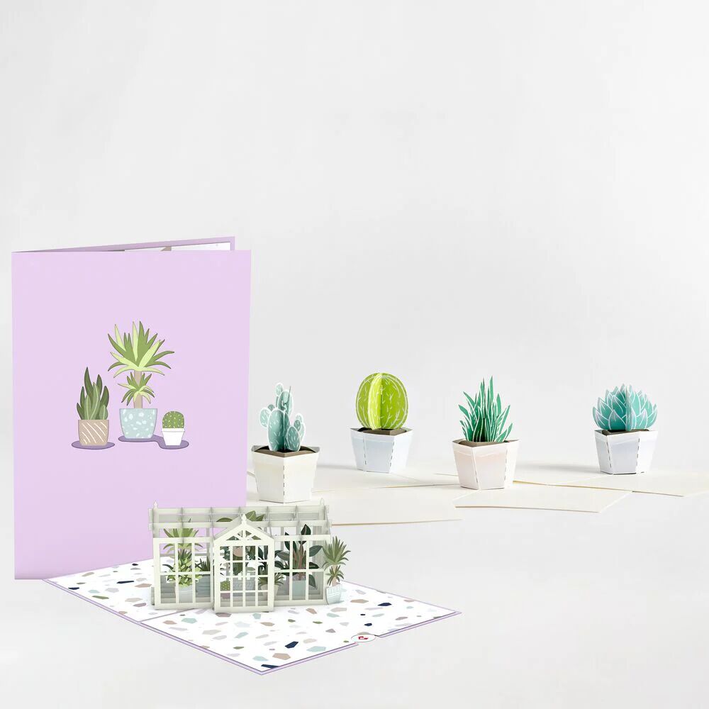 Lovepop Greenhouse Card & Notecard 4-Pack Bundle