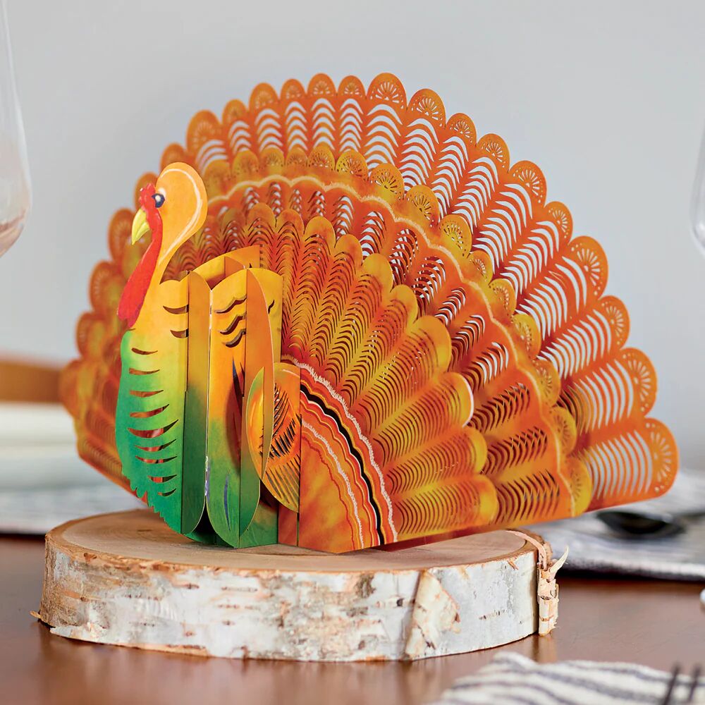 Thanksgiving Paper Turkey Decoration   Pop Up Gift   Lovepop