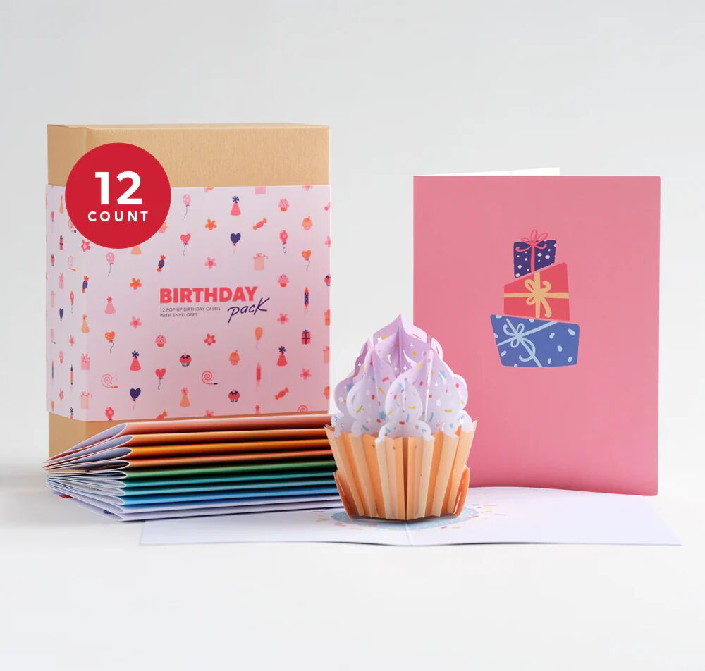 Lovepop Paperpop Birthday Box Set (Assorted 12-Pack): Paperpop® Card