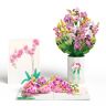 Lovepop Watercolor Orchid Pop-Up Card & Bouquet Bundle