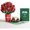 Lovepop I Lava You Pop-Up Card & Red Rose Bouquet Bundle