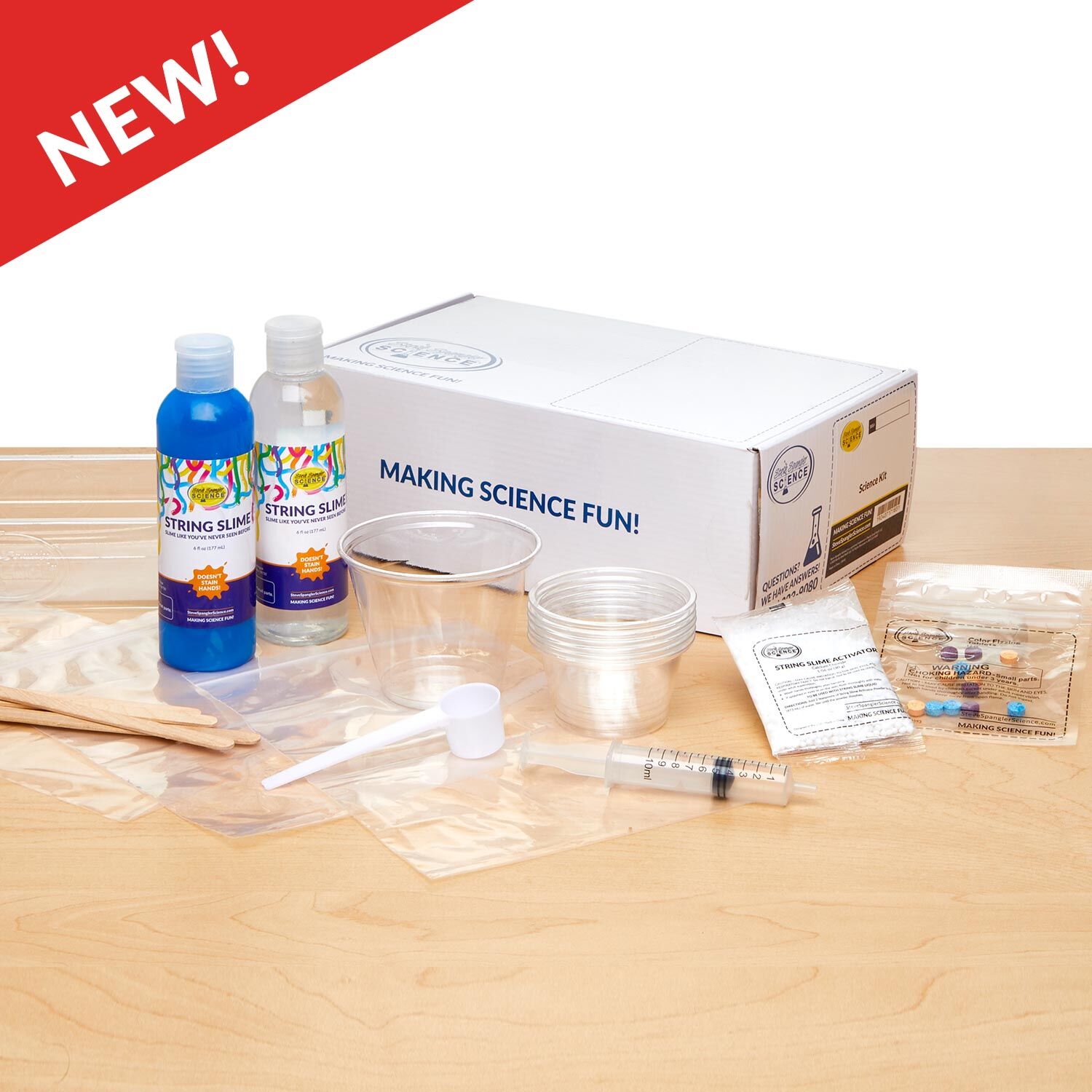 STEM Science Kit: Mix and Match (Kit: Kit 9 String Slime Goo) by Steve Spangler Science