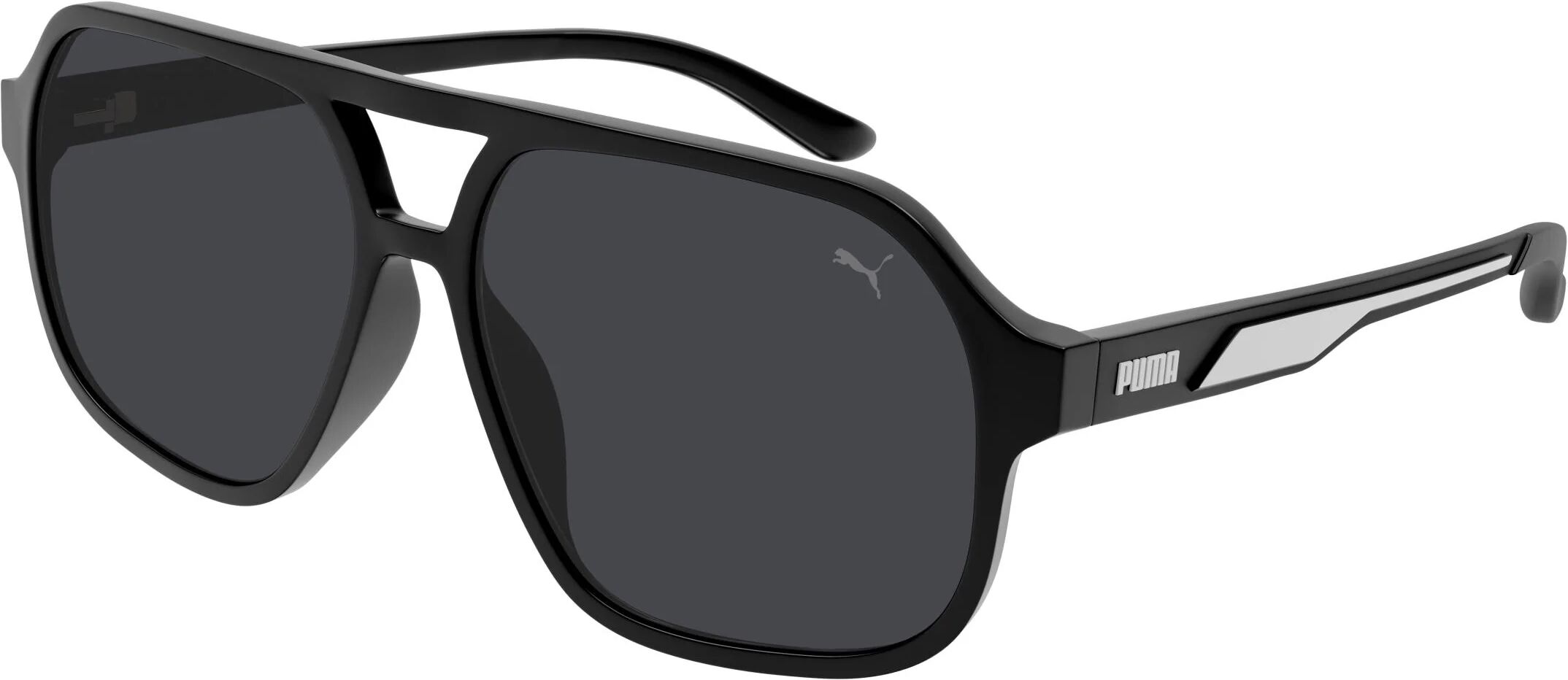 Puma Sportstyle PU0368S Sunglasses 001 - Black - Smoke Men Square