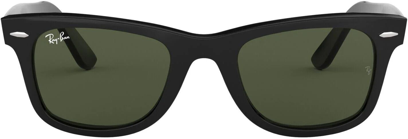 Ray-Ban Wayfarer 2140 Sunglasses - Large - 54mm 901 - Black - Crystal Green Unisex Square