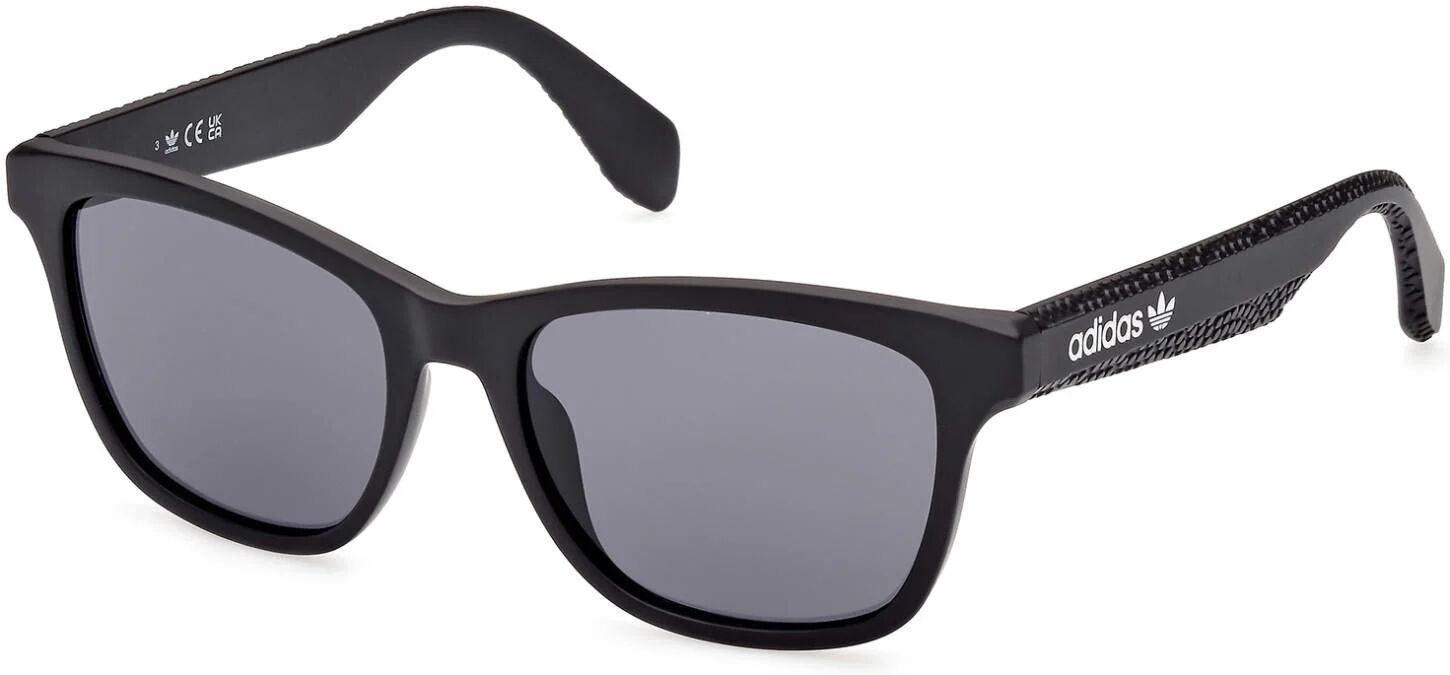 ADIDAS ORIGINALS 0069 Sunglasses 02A - Matte Black / Smoke Unisex Pilot