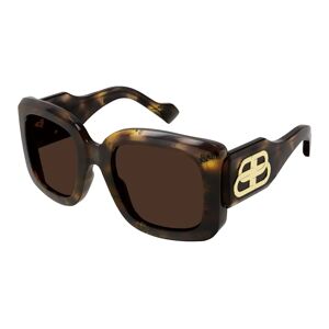 Balenciaga Extreme BB0069S Sunglasses 007 - Havana - Brown Women Square