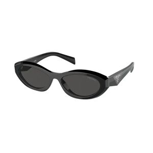 Prada 26ZS Sunglasses 16K08Z - Black - Dark Grey Women Irregular