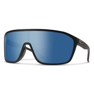 Smith Optics Active 204932 Boomtown Sunglasses 00399XX - Matte Black - Chromapop Polarized Blue Mirror Unisex Square