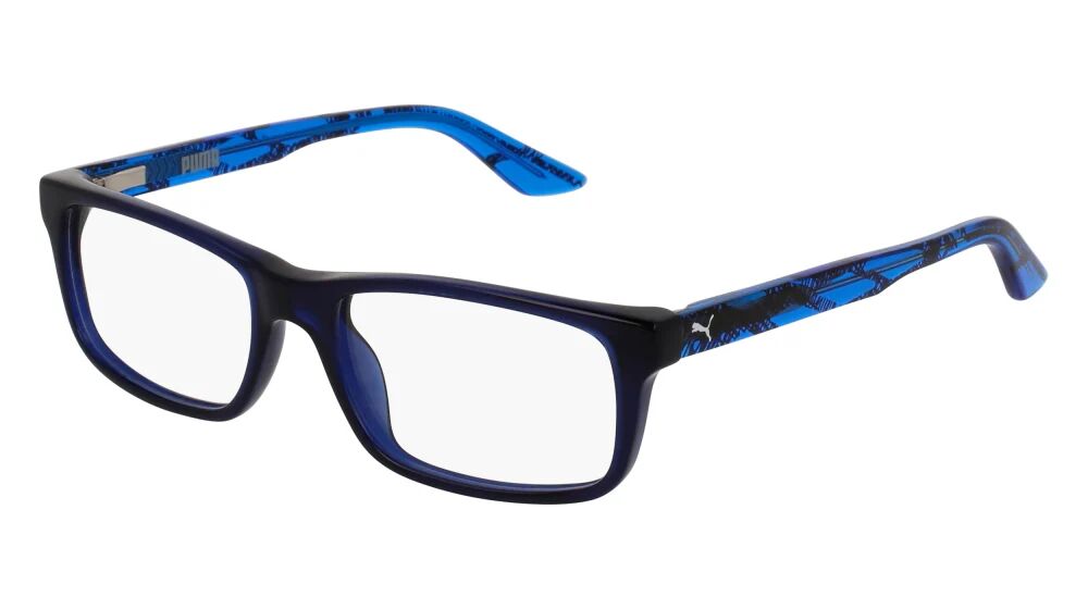 Puma Junior PJ0009O Eyeglasses 002 - Blue/Light-blue Unisex Rectangle