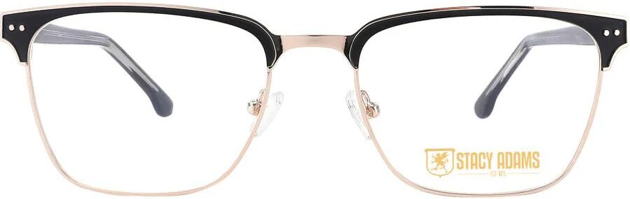 STACY ADAMS 1117 Eyeglasses BLCKGOLD - Black-gold Unisex Square