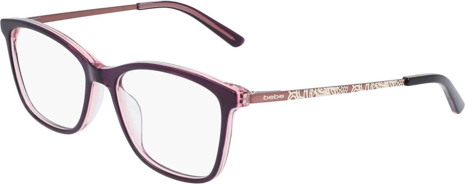 Bebe BB5187 Eyeglasses 610 - Plum Pink Women Rectangle