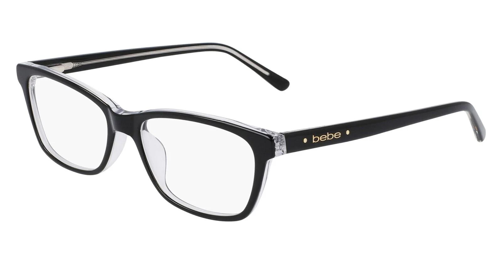 Bebe BB5199 Eyeglasses 001 - Jet Crystal Women Rectangle