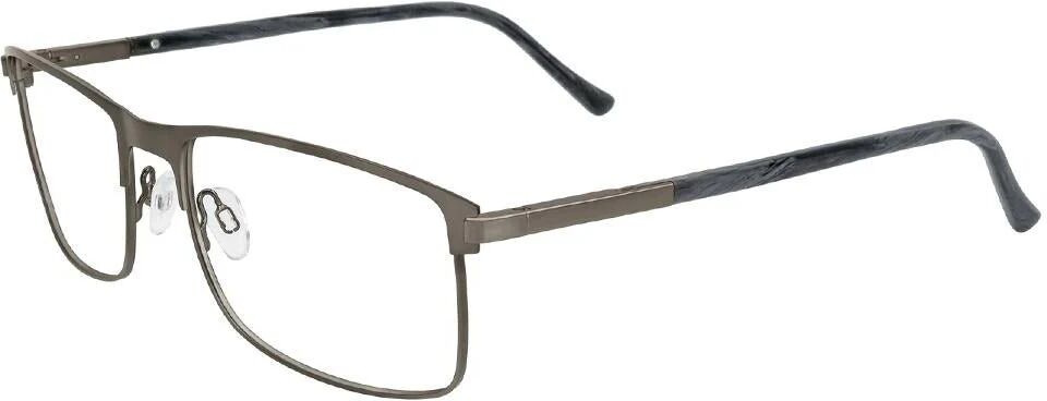 Club Level CLD9273 Eyeglasses 1 - Gunmetal Unisex Rectangle