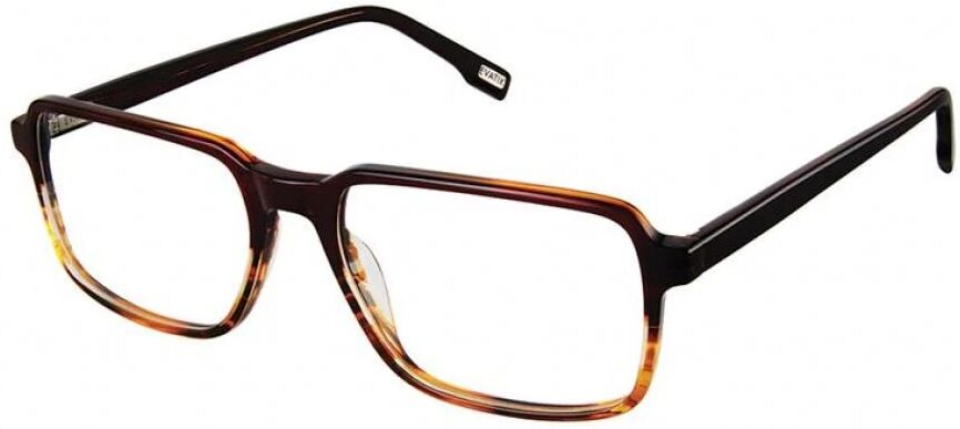 Evatik E9242 Eyeglasses S406 - COGNAC GRADIENT Men Rectangle