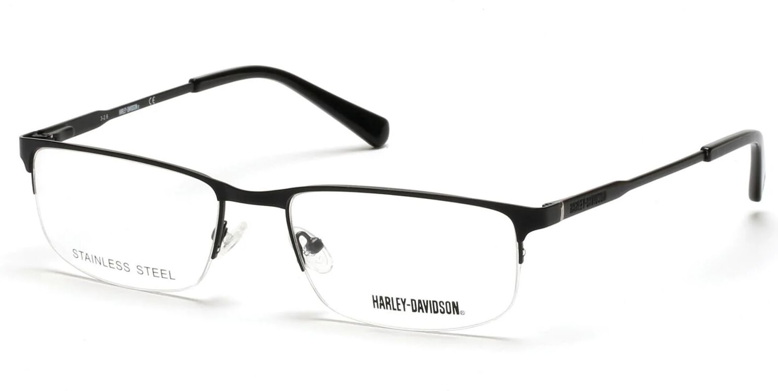 Harley-Davidson 0759 Eyeglasses 002 - Matte Black Men Rectangle