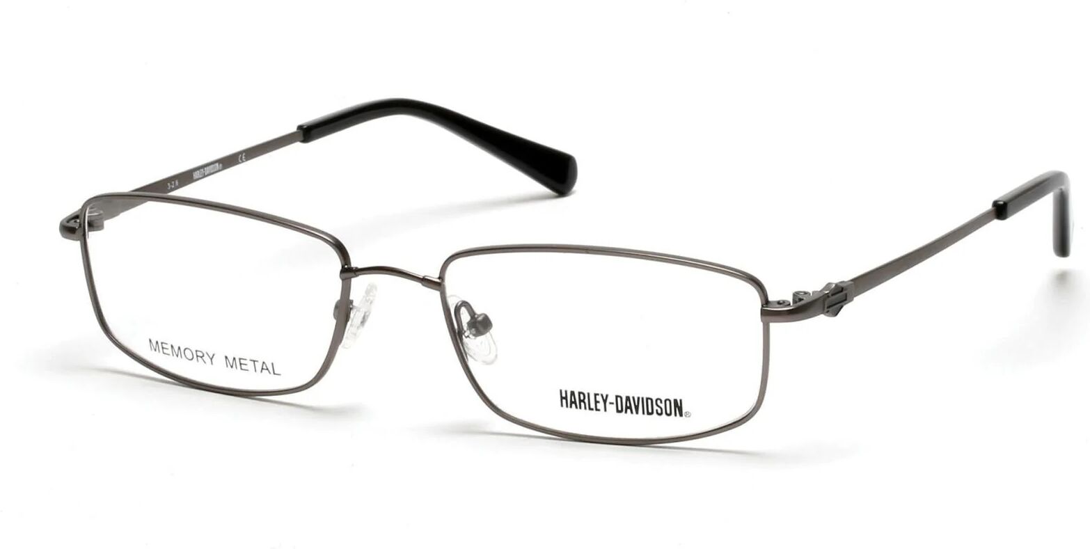 Harley-Davidson 0760 Eyeglasses 009 - Matte Gunmetal Men Rectangle