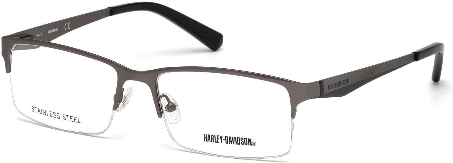 Harley-Davidson 0766 Eyeglasses 009 - Matte Gunmetal Men Rectangle