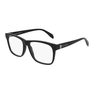 Alexander McQueen Iconic AM0282O Eyeglasses 001 - Black Men Square