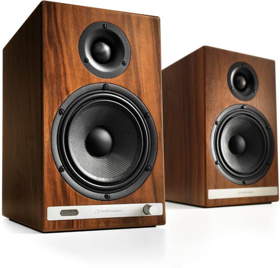 Audioengine HD6 Home Music System w/Bluetooth aptX-HD Real Wood Walnut Veneer