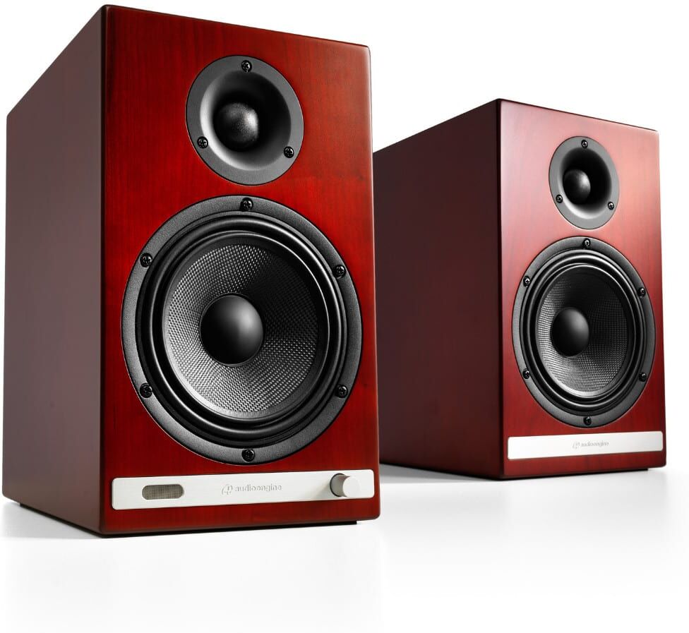 Audioengine HD6 Home Music System w/Bluetooth aptX-HD Real Wood Cherry Veneer