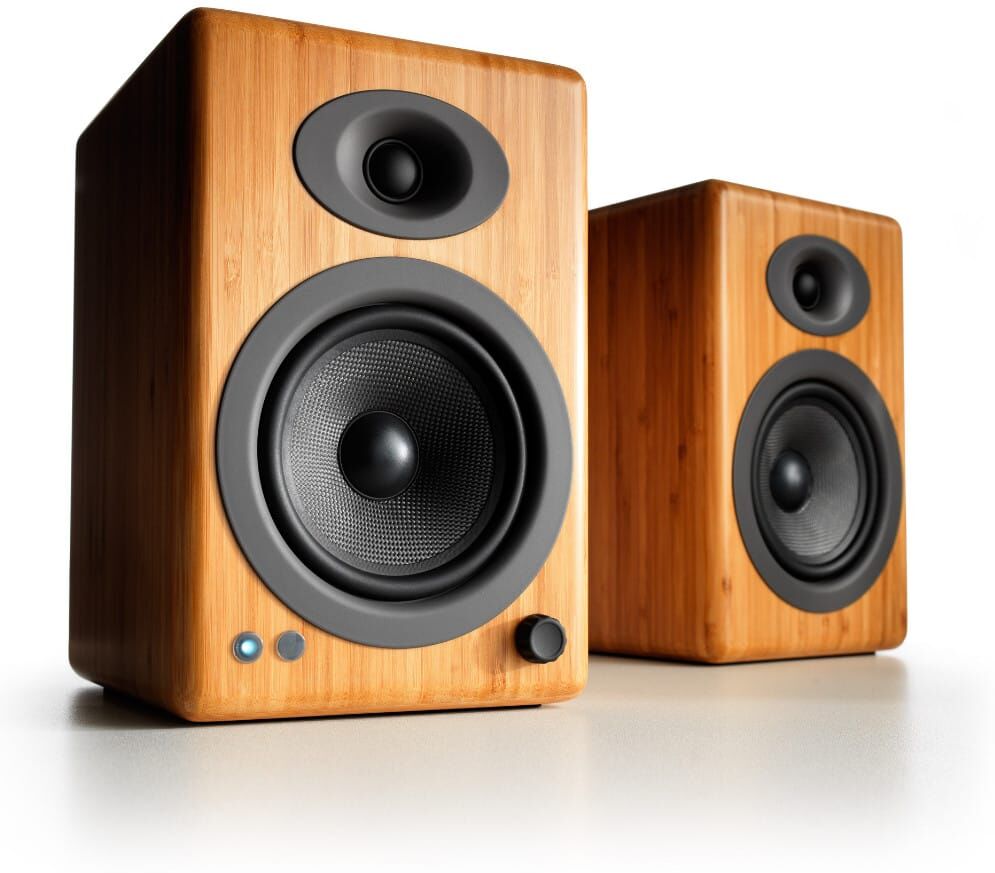 Audioengine A5+ Home Music System w/ Bluetooth aptX-HD Carbonized Bamboo