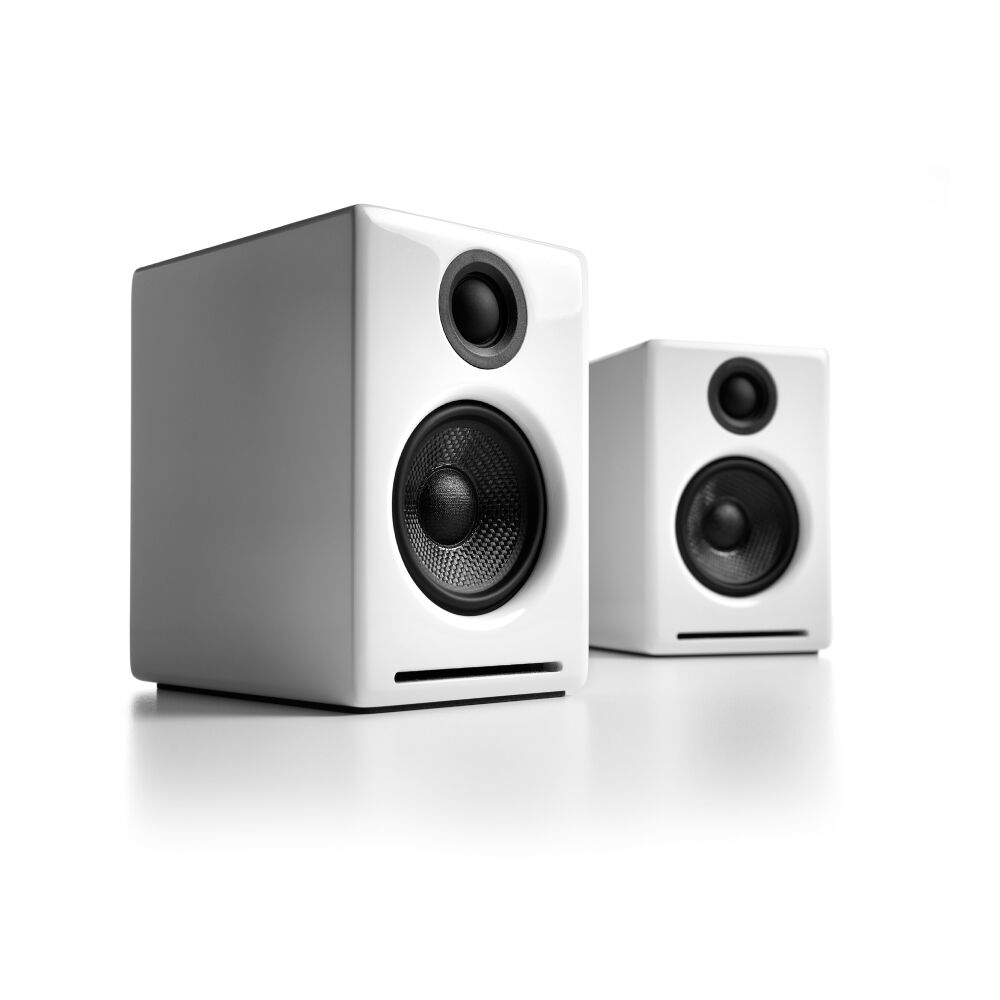 Audioengine A2+ Home Music System w/ Bluetooth aptX Hi-Gloss Piano White