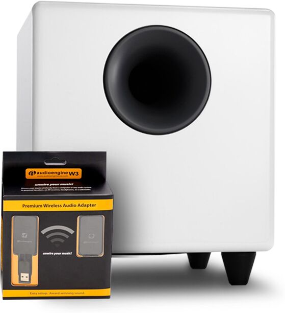 Audioengine S8 Wireless Subwoofer (Open Box) Hi-Gloss Piano White