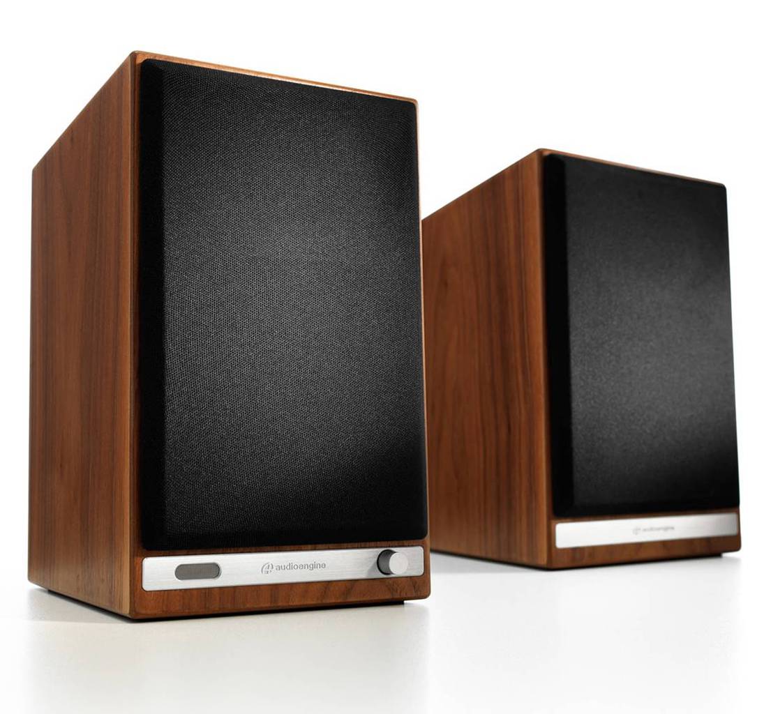 Audioengine HD6 Home Music System w/Bluetooth aptX-HD Real Wood Veneer Walnut
