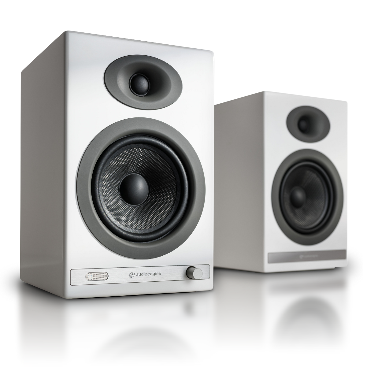 Audioengine HD5 Home Music System w/ Bluetooth aptX-HD Hi-Gloss Piano White
