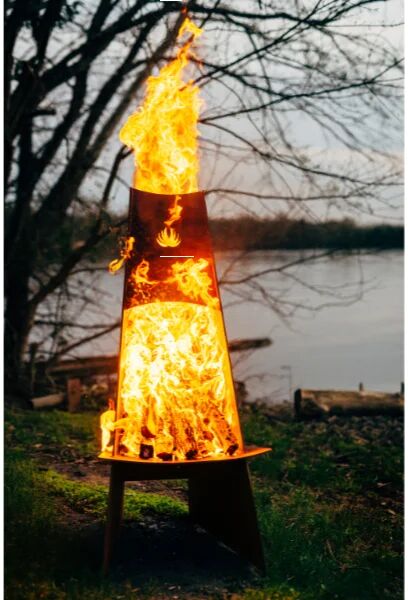 Fire Pit Art Vesuvius Wood Burning Fire Pit