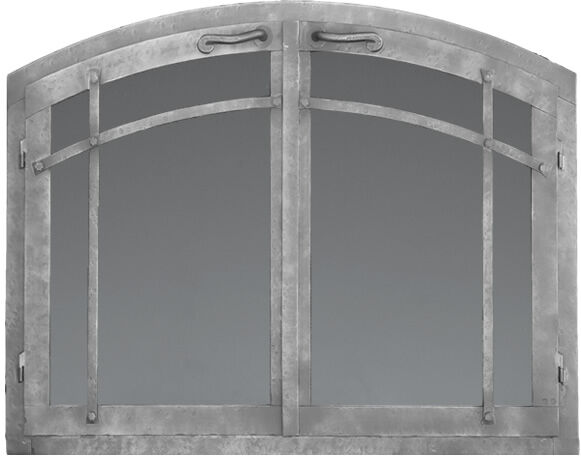 ForgeCraft Craftsman Arched Masonry Fireplace Doors