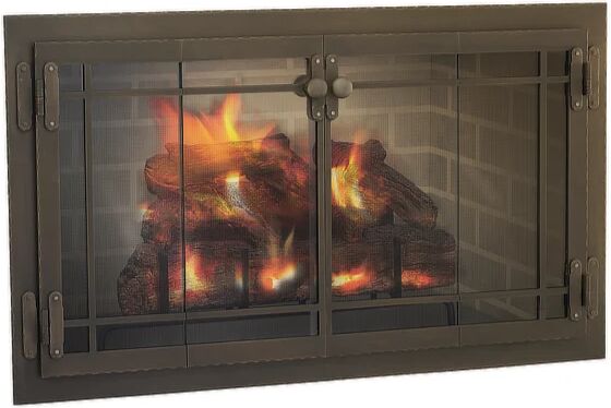 Design Specialties Craftsman Masonry Fireplace Glass Door