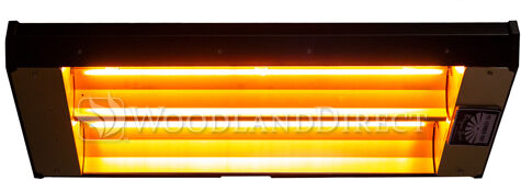 Re-Verber-Ray Detroit Radiant ELX Series High Output Medium Wave Electric Infrared Heater - 2 Element