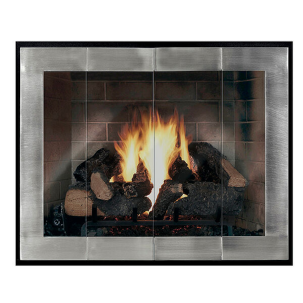 Design Specialties Moderne - Original Masonry Fireplace Glass Door