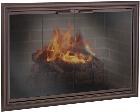 Design Specialties Phoenix Masonry Fireplace Glass Door