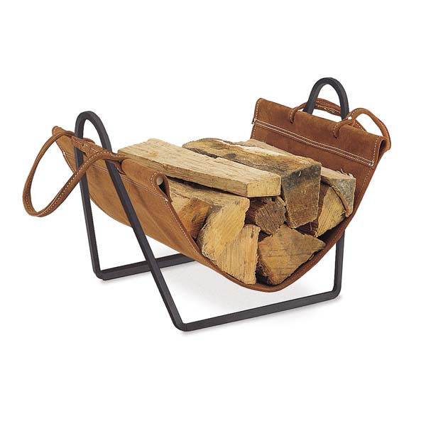 Pilgrim Traditions Indoor Firewood Rack with Carrier
