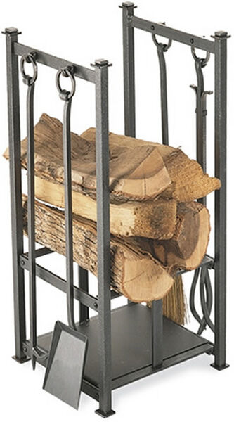 Pilgrim Craftsman Indoor Firewood Rack - Vintage Iron