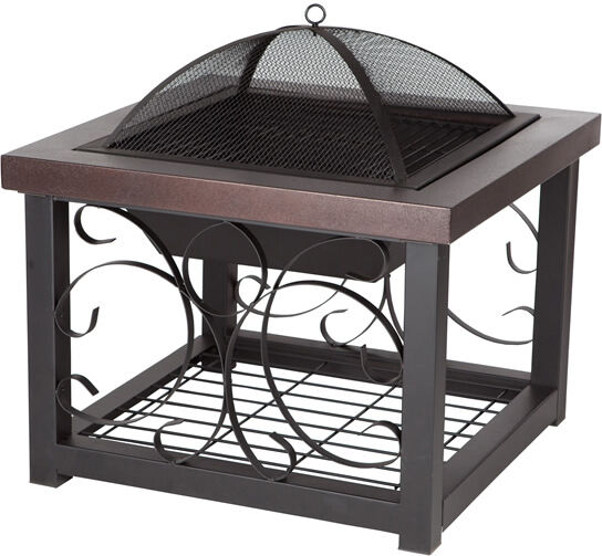 Fire Sense Old World Bronze Finish Cocktail Table Fire Pit