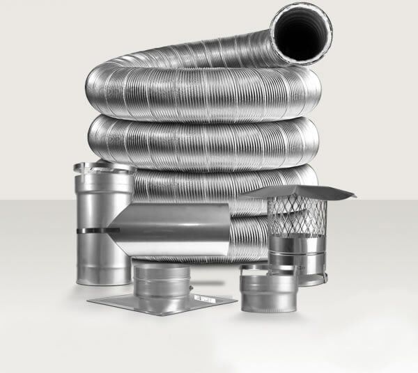 Ventis EasyFlex 316Ti Pre-Insulated Chimney Liner Kit - 7"