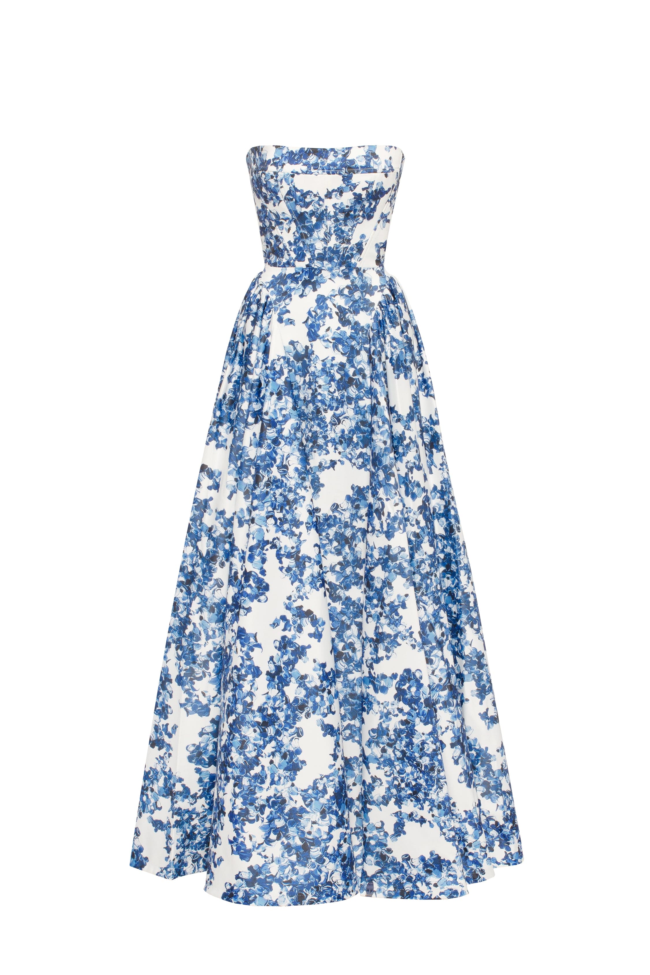 Milla Ravishing blue hydrangea corset maxi dress, Garden of Eden XS womens