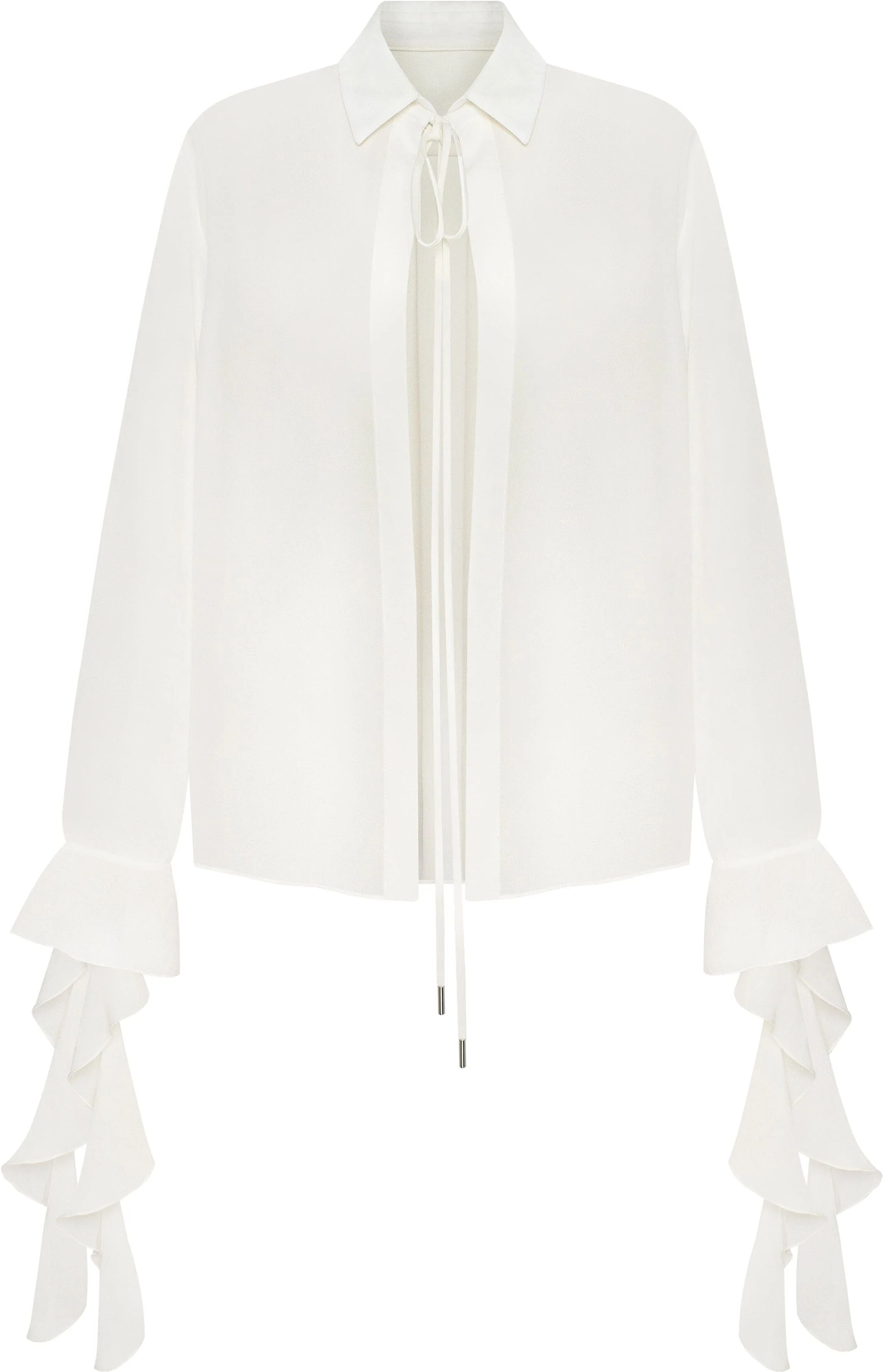 Milla Ruffled blouse in white, Xo Xo XXS womens