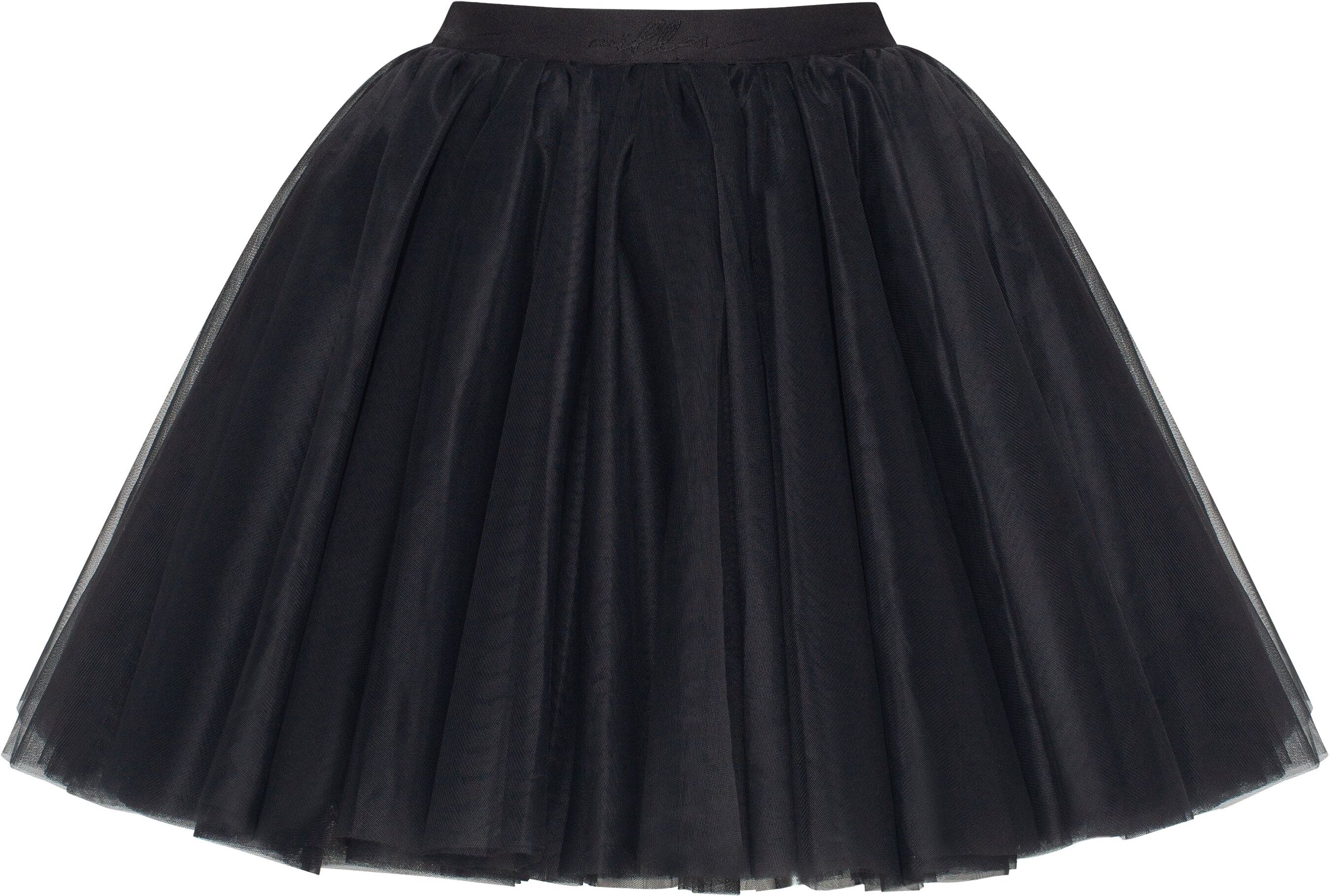 Milla Gathered organza mini skirt in black, Xo Xo XXL womens