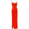 Milla Flamboyant coral bustier maxi dress XXS womens